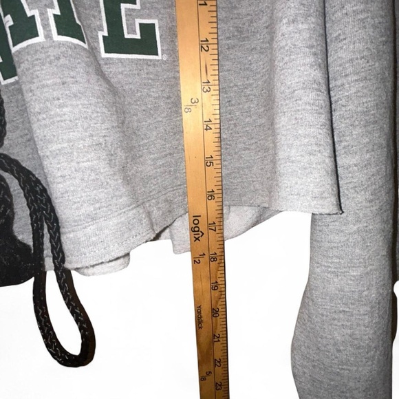 Gray Lace-Up Michigan State Hoodie - Picture 4 of 8